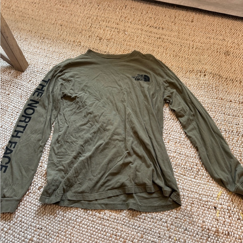The North Face Men's Army Green Long Sleeve Tee